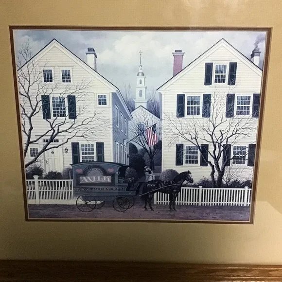 Charles Wysocki Framed Art "My Milkman" Americana Framed 23x19 Folk Art - Picture 3 of 10